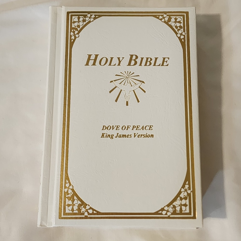 Holy Bible : Dove Of Peace, King James Version‎ (White New, 1965, Like New)